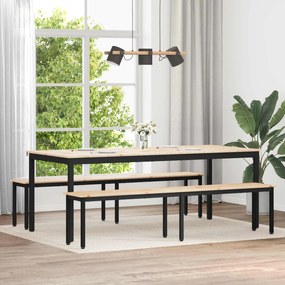 vidaXL παγκάκι Φυσικό 200 x 35 x 45 εκ Στερεά ξυλεία πεύκου