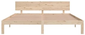 vidaXL Πλαίσιο Κρεβατιού 180 x 200 εκ. Μασίφ Ξύλο Super King Size