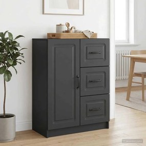 vidaXL Πλαϊνό γραφείο Μαύρο 66 x 34,5 x 87 εκ. Επεξεργασμένο Ξύλο