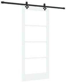 vidaXL Συρόμενη Πόρτα ORKDAL Λευκό 86 x 198.5 cm Ξύλο και μέταλλο