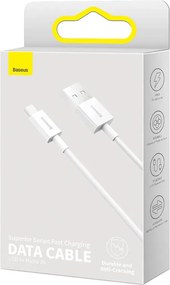 BASEUS Cable USB-A - Micro USB, 1m, 2A, Superior (white) - CAMYS-02