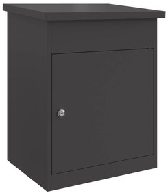 vidaXL Θυρίδα Πακέτων Μαύρο 44 x 35 x 59 εκατοστά Ατσάλι