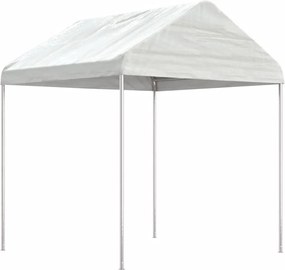 vidaXL Κιόσκι με Τέντα Λευκό 4,46 x 2,28 x 2,69 μ. από Πολυαιθυλένιο