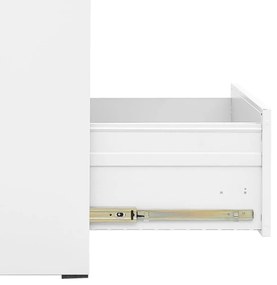 vidaXL Αρχειοθήκη Λευκή 46 x 62 x 102,5 εκ. από Ατσάλι