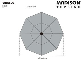 Madison Ομπρέλα Elba Πράσινη 300 εκ. - Πράσινο