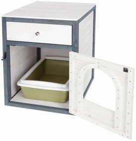 Κουτί απορριμμάτων γάτας Kerbl Μπλε Λευκό Πλαστική ύλη