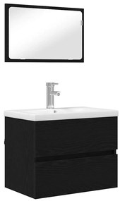 vidaXL Σετ Επίπλων Μπάνιου 3 pcs Artisan Oak Επεξεργασμένο ξύλο