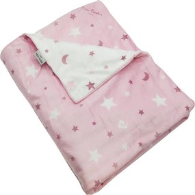 Κουβέρτα Βρεφική Ισπανίας Soft Plus Moon Pink Pierre Cardin Κούνιας 110x140cm Πολυέστερ