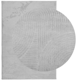 vidaXL Χαλί IZA με Κοντό Πέλος Σκανδιναβική Εμφάνιση Γκρι 160x230 εκ.