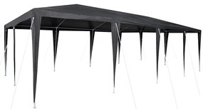 vidaXL Σκηνή Πάρτυ Γκρι και Λευκό 800 x 400 x 266 εκ