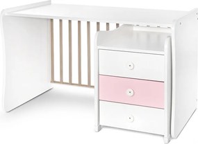 BED MAXI PLUS NEW 70/160 WHITE/ORCHID PINK