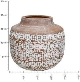 Βάζο ArteLibre Καφέ Τερακότα 22xx22x20cm