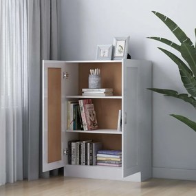 vidaXL Βιβλιοθήκη Γυαλιστερό Λευκό 82,5 x 30,5 x 115 εκ. Μοριοσανίδα