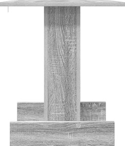 vidaXL End Table Γκρίζο Σονομα 44,5 x 45 x 55 εκ Επεξεργασμένο ξύλο
