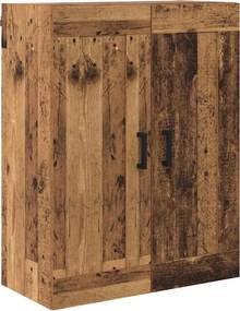 vidaXL Highboard με συρτάρι 2 pcs Παλιό Ξύλο Επεξεργασμένο ξύλο