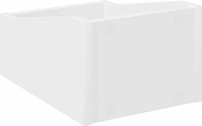 vidaXL Κουτί LP 2 τμχ. Λευκό 23 x 33 x 16 εκ. Επεξεργασμένο Ξύλο