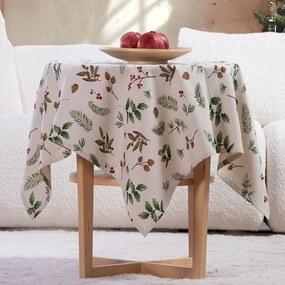 Τραπεζοκαρέ Χριστουγεννιάτικο Hello Winter Multi Nef-Nef Homeware 100X100cm