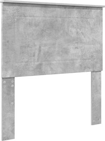 vidaXL Κεφαλάρι Σκυρόδεμα Γκρι 75 cm Επεξεργασμένο ξύλο