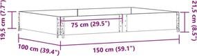 vidaXL Κολάρα Παλέτας 150x100 εκ. από Μασίφ Ξύλο Πεύκου