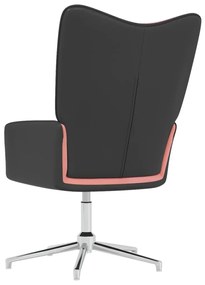 vidaXL Πολυθρόνα Relax Ροζ από Βελούδο και PVC