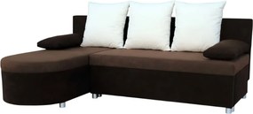 Γωνιακός καναπές Karl-Καφέ