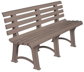 WOODWELL Ε368,4ATENA Παγκάκι Κήπου-Βεράντας, PP Tortora 150x73x51cm Ε368,4