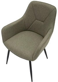 Καρέκλα 2τμχ Πράσινο/Μαύρο VICENZA 63x58x85.5