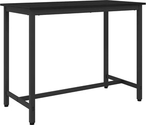 vidaXL τραπέζι Μαύρη Οξυά 100 x 50 x 76,5 εκ.