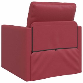 vidaXL Κρεβάτι καναπές 60cm Κόκκινο Δερματίνη