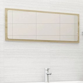 vidaXL Καθρέφτης Μπάνιου Sonoma Δρυς 100 x 1,5 x 37 εκ. Μοριοσανίδα