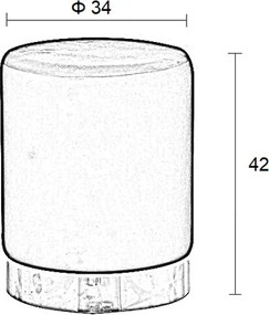 Σκαμπό Linda-Γκρι