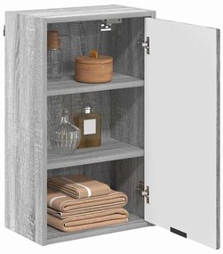 vidaXL Ντουλάπι Μπάνιου Επιτοίχιο Γκρι sonoma 39 x 23.5 x 65 εκ.