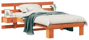 vidaXL Σκελετός Κρεβατιού Καφέ κεριού 75 x 190 cm Μασίφ ξύλο πεύκου