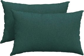 vidaXL Μαξιλάρι Καναπέ 2 pcs Σκούρο Πράσινο 60 x 40 cm ύφασμα