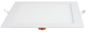 GloboStar® 60198 Χωνευτό LED Panel 20W 2120lm 120° AC 220-240V IP20 Μ22.5 x Π22.5 x Υ1.9cm Φυσικό Λευκό 4500K - 3 Χρόνια Εγγύηση