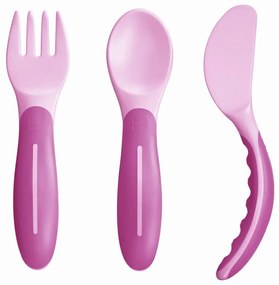 Μαχαιροπίρουνα Βρεφικά Baby’s Cutlery 515G (Σετ 3τμχ) 6+ Μηνών Pink Mam 3 τμχ Πλαστικό