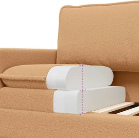 vidaXL Καναπές Μπεζ 126 x 81 x 87,5 εκ Ύφασμα