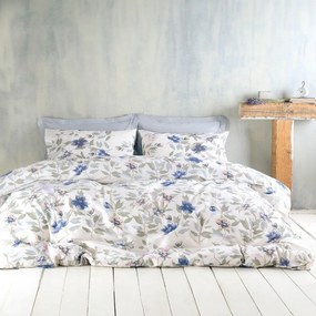 Πάπλωμα Ilina (Σετ 2τμχ) Blue Ρυθμός Semi-double 160x240cm Βαμβάκι-Πολυέστερ
