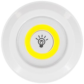 GloboStar® 79044 Φωτιστικά Νυκτός Μπαταρίας LED COB 6W 600lm με Timer &amp; Ασύρματο Χειριστήριο RF - ΣΕΤ 3 Τεμαχίων Ψυχρό Λευκό 6000K