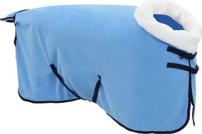 vidaXL Σαμάρι Ίππου Σκούρο Aqua 115 cm Πολικές φλις