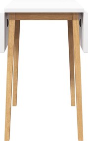 vidaXL Τραπέζι τραπεζαρίας φυσικό μασίφ ξύλο καουτσούκ