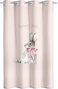 Κουρτίνα Παιδική Soft-Touch Lapin Pink Saint Clair 160x240 cm 160x240cm Πολυέστερ