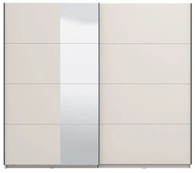Ντουλάπα Συρόμενη GARD 200 OG Δίφυλλη με Καθρέπτη Cashmere 245x61x218εκ. 245x61x218 εκ.