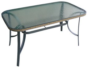 Τραπέζι Μεταλλικό Με Κοτσίδα 150x90cm