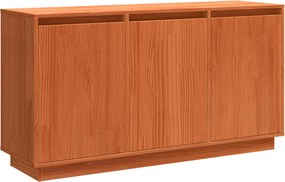 vidaXL Πλαϊνό γραφείο Καφέ δρυς 111 x 34 x 60 εκ Στερεά ξυλεία πεύκου