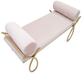 Ταμπουρέ Ροζ/Χρυσό RIBBON 49x112.5x53