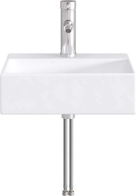 vidaXL Λεκάνη μπάνιου Χρωμέ 39 x 30,5 x 12,5 εκ Μέταλλο
