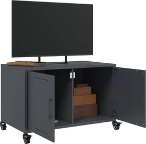 vidaXL Έπιπλο Τηλεόρασης Μαύρο 68x39x43,5 εκ. Χάλυβας