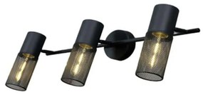 Φωτιστικό Τοίχου - Απλίκα OD603S58BK 3ΧΕ27 58Χ16Χ20 Black Aca Decor Metal