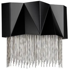 Απλίκα Φωτιστικό Τοίχου 3xG9 Zuma Elstead Lighting-HK-ZUMA-3W-SBS-Μαύρο-Ασημί HK-ZUMA-3W-SBS